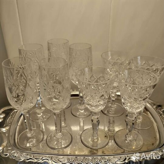 Фужеры хрустальные СССР