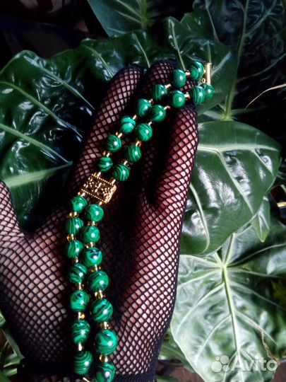 Браслет СССР: малахит