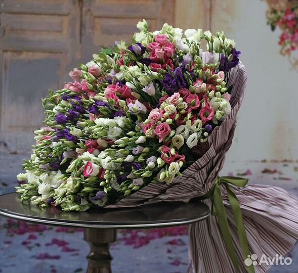 Лизиантус букет, цветы эустома