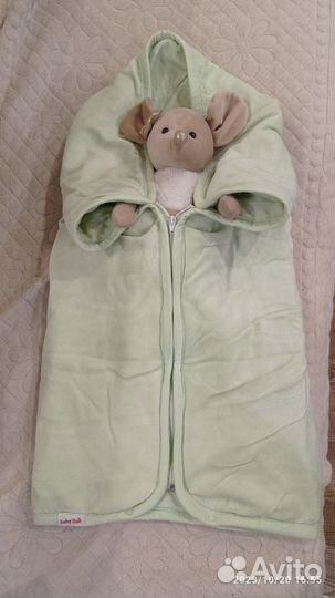 Утепленный велюровый конверт