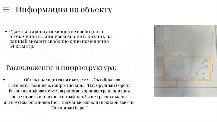 Торговая площадь, 64 м²