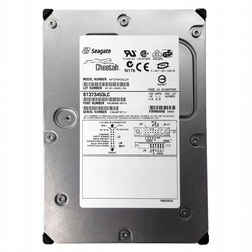 [ST373453LC] Жесткий Диск Seagate 73,4gb Scsi 3.5 St373453lc