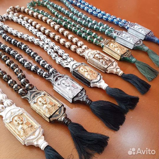 Чётки ручной работы.Николай Чудотворец