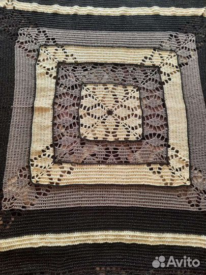 Ручной работы плед, покрывало, накидка, одеяло