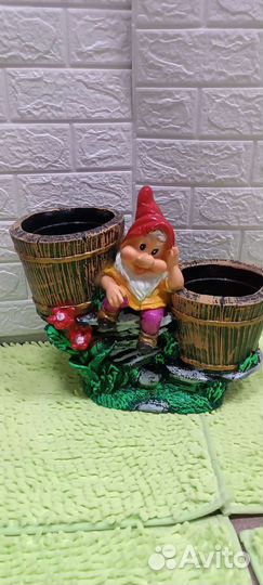 Фасадная фигура 55см домовой скульптурный гипс