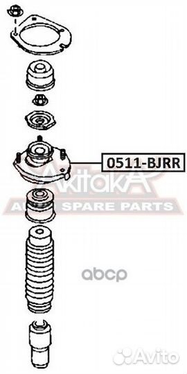 Опора амортизатора 0511-bjrr asva