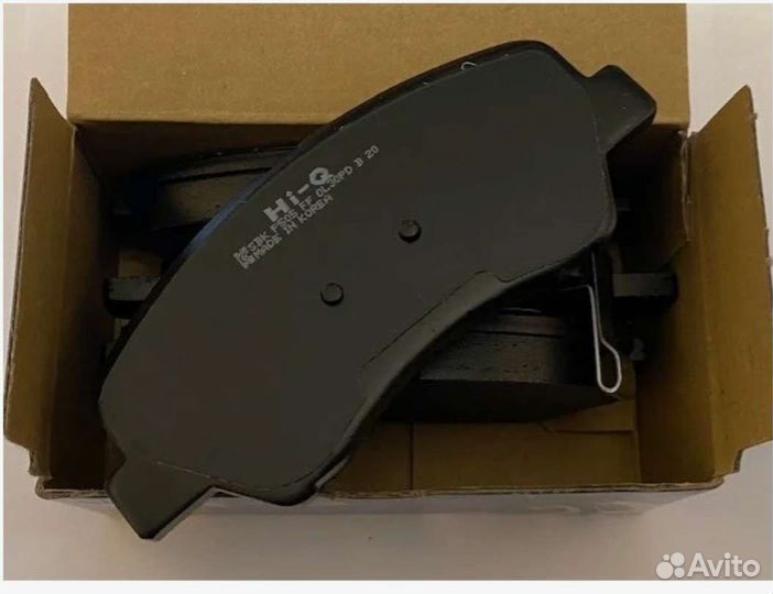 Колодки тормозные передние Solaris Rio Sangsin HiQ