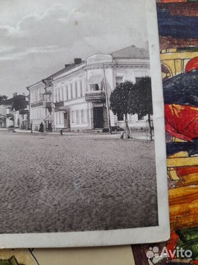 Открытка антикварная Новгород/Петербургская улица