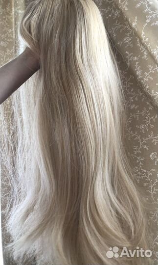 Парики чёрный и блондин с челкой