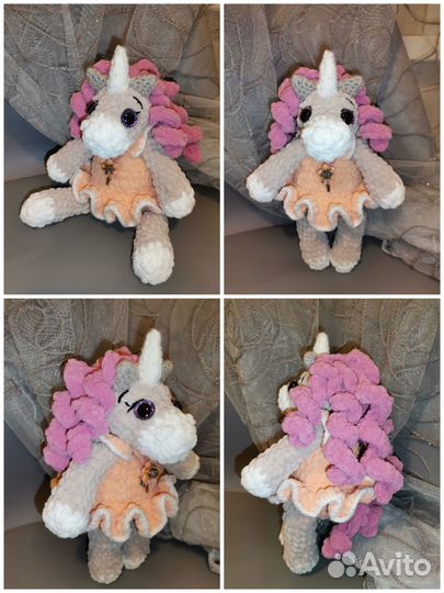 Вязаные игрушки ручной работы (большие)