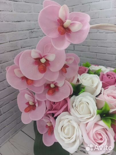 Букет из мыльных цветов