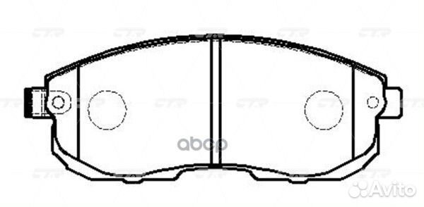 CKN-119 Колодки тормозные дисковые перед