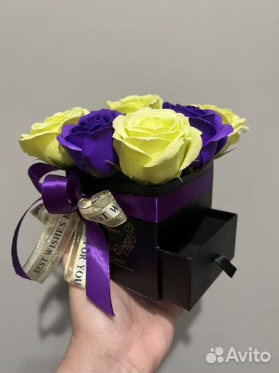 Букет из мыльных роз