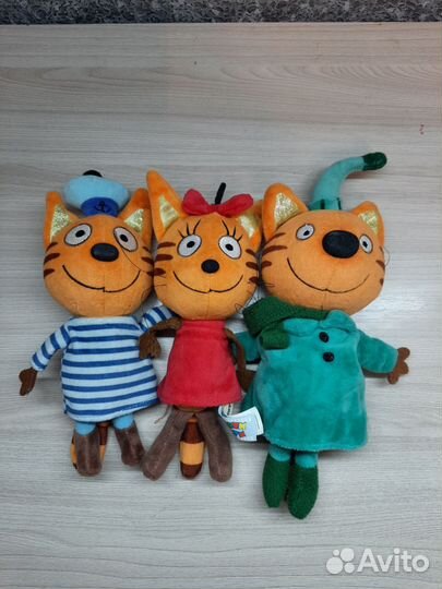 Мягкие игрушки 3 кота