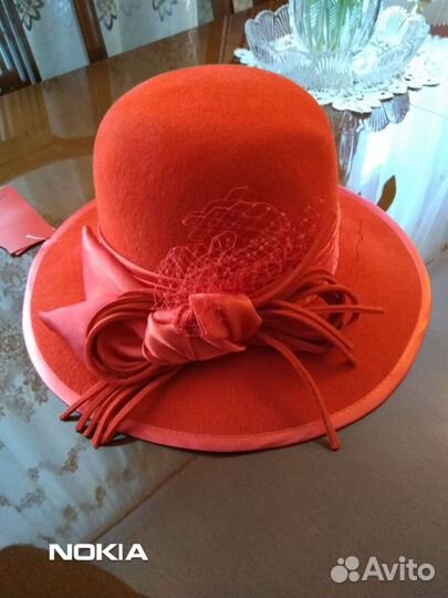 Шляпа фетровая женская