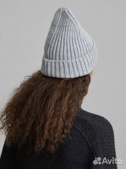 Шапка-бини крупной вязки aim clo