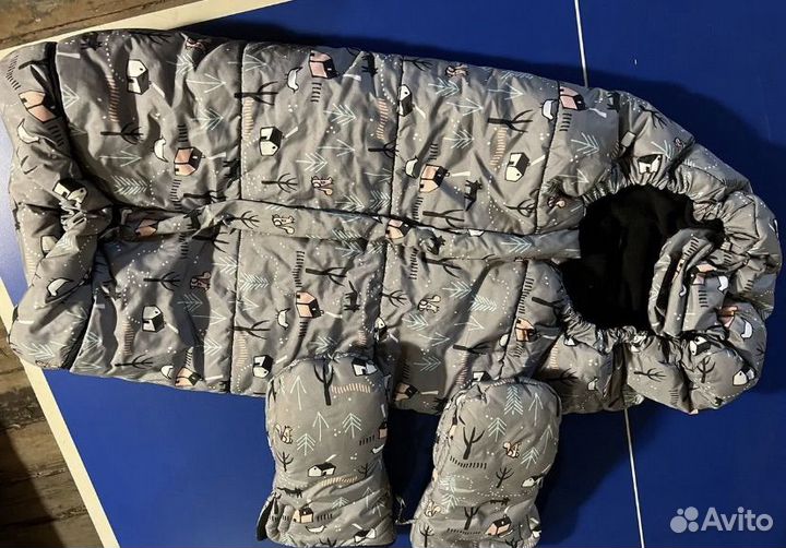 Конверт в коляску leokid + муфты