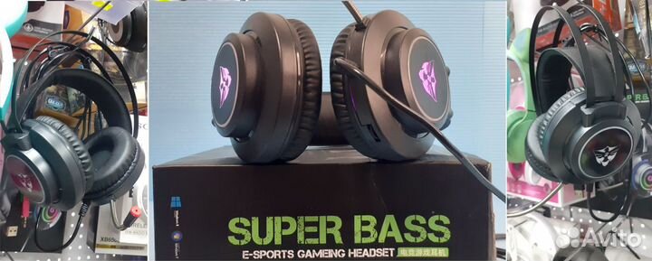 Игровые компьютерные наушники E-sports M9 Микрофон