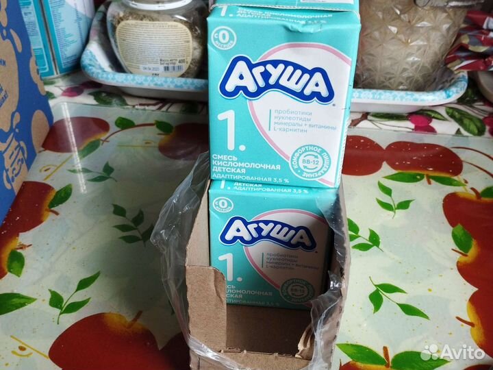 Смесь агуша кисломолочная