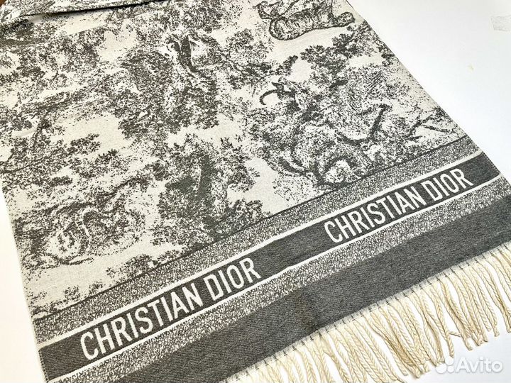 Палантин шарф christian Dior кашемир теплый новый