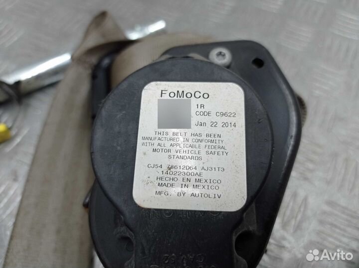 Ремень безопасности CJ5478612D64 Ford Escape 3 1.6