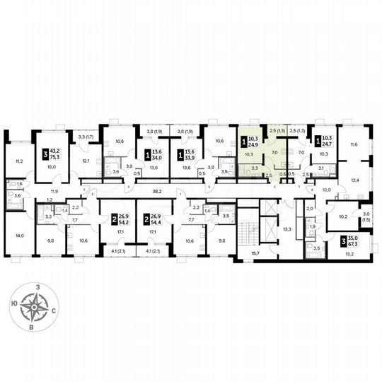 Квартира-студия, 24,9 м², 5/24 эт.