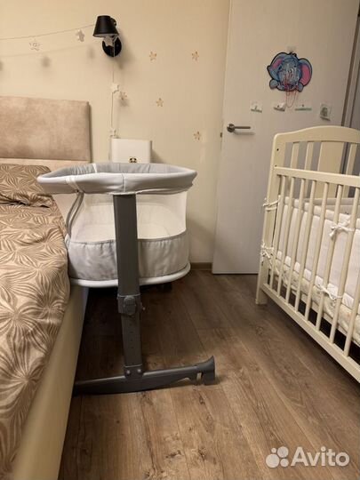Детская приставная кроватка бу