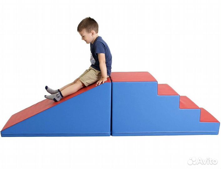 Мягкая горка и лесенка 2 м для детей от 3 лет
