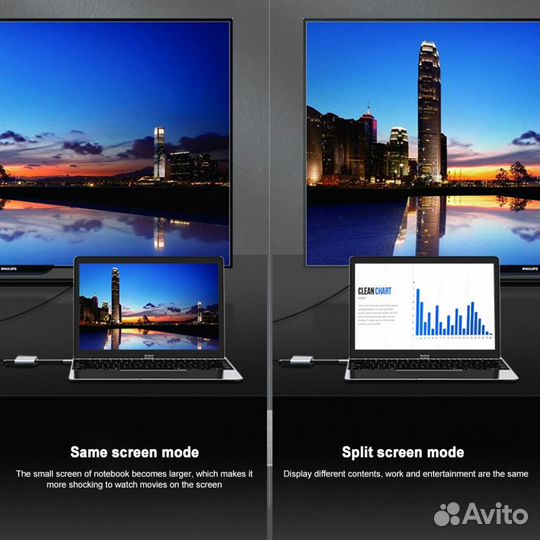 USB Хаб type-c на MacBook 2в1 bronka белый