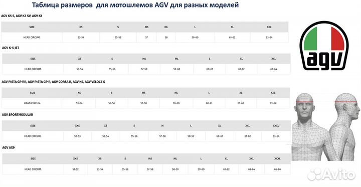 Мотошлем AGV orbyt mono Matt XS