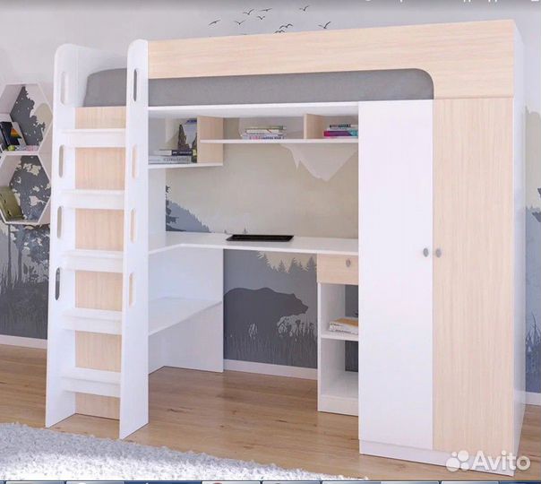 Кровать чердак Сонома/Венге