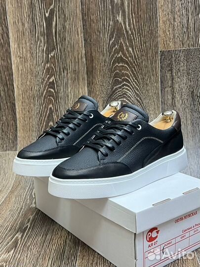 Кеды мужские натуральная кожа boss