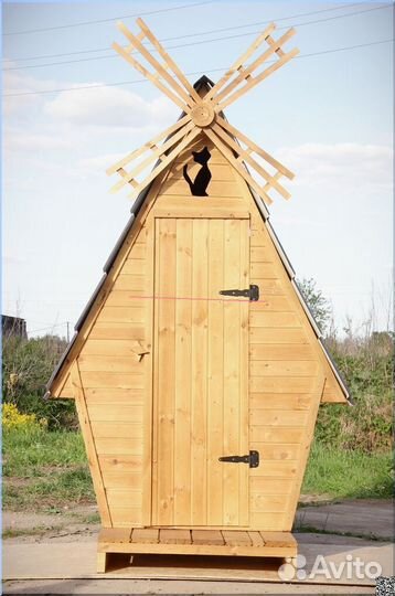 Уличный туалет деревянный JWL457