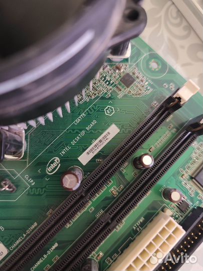 Материнская плата с процессором