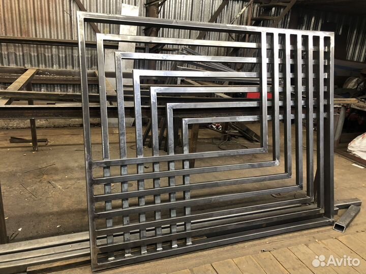 Ворота распашные Лофт под заказ. Смета детально