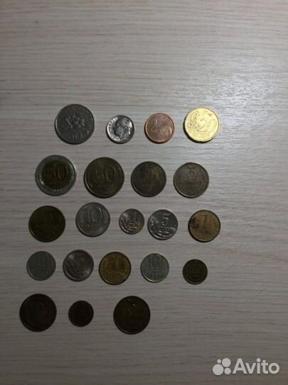 Купюра 100р. 1991 + монеты СССР и США