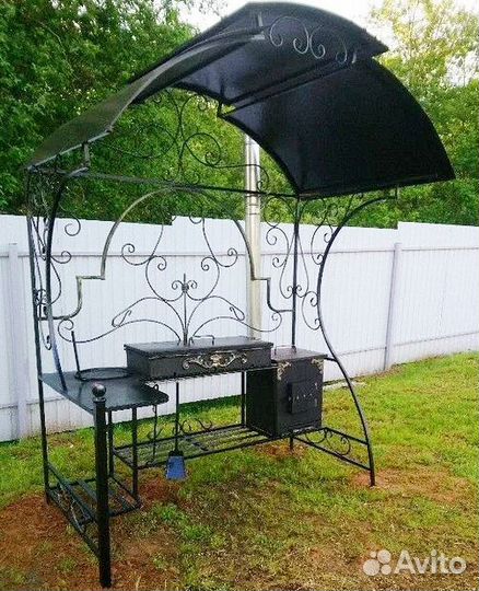 Мангал 3 мм с печью под казан