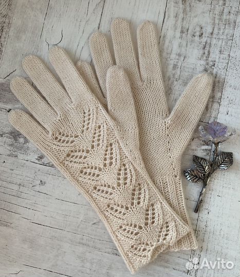 Перчатки ручной вязки