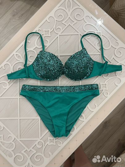 Льняная рубашка+ купальник calzedonia