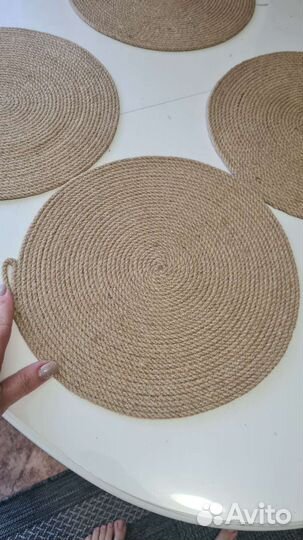 Джутовые салфетки сервировочные для кухни