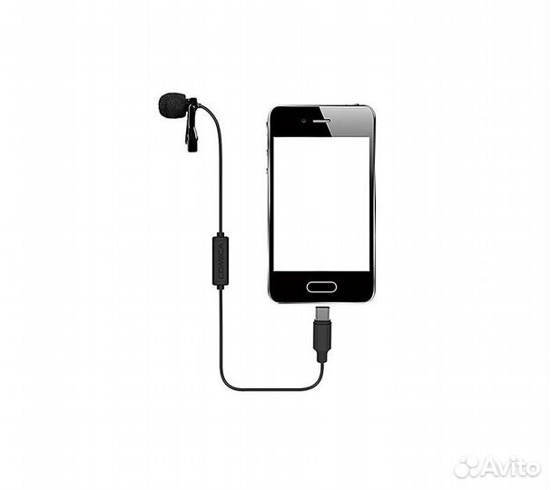 Микрофон петличный Comica CVM-V01SP(UC) для смартфонов с разъемом USB-C 4.5м