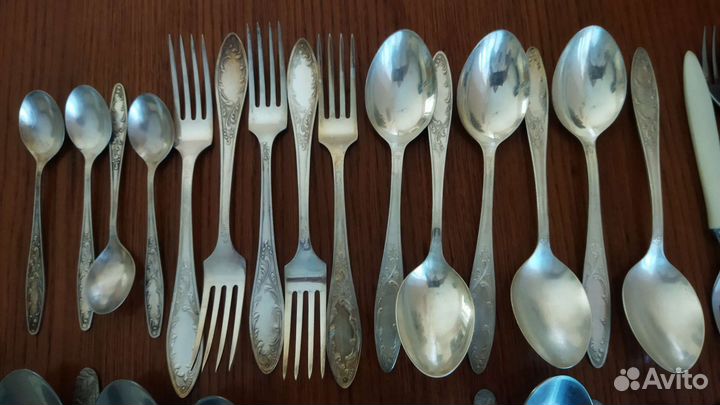Ложки вилки мельхиор, нержавейка СССР