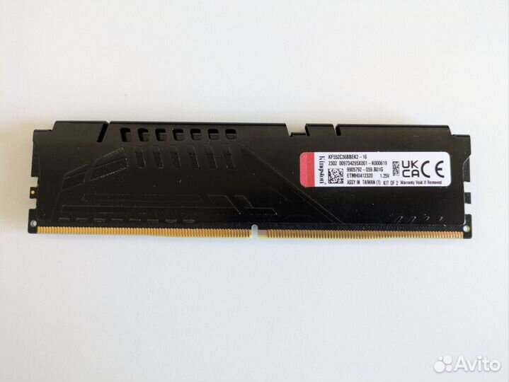 Оперативная память Kingston DDR5 5200 CL36 8Gb