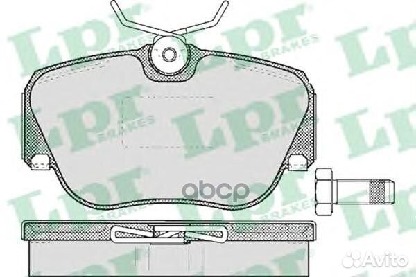 Колодки тормозные mercedes W201 8293 передние