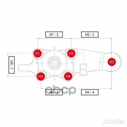 Старый номер CBT-49R) Шаровая опора прав. ниж