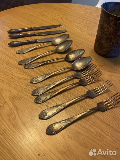 Столовые приборы мельхиор СССР