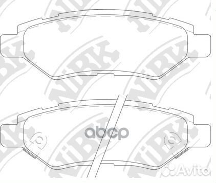 Колодки тормозные дисковые перед PN51007 NiBK