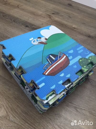 Детский мягкий коврик-пазл