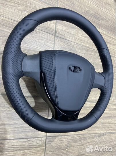 Руль приора 2 стиль на 2108-2115 обшитый в кожу