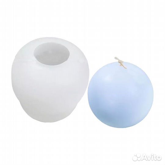 Силиконовая форма для свечей Шар №37